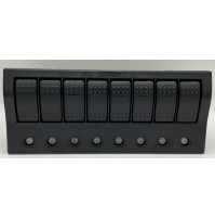 Rocker Switch with 8 Panels - SPST-ON-OFF-- PN-AP8S - ASM